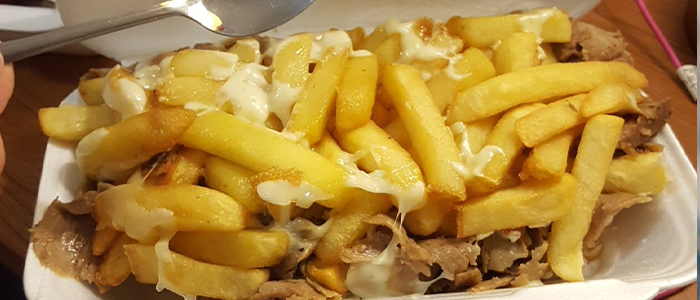 Chips, Cheese & Doner Meat 